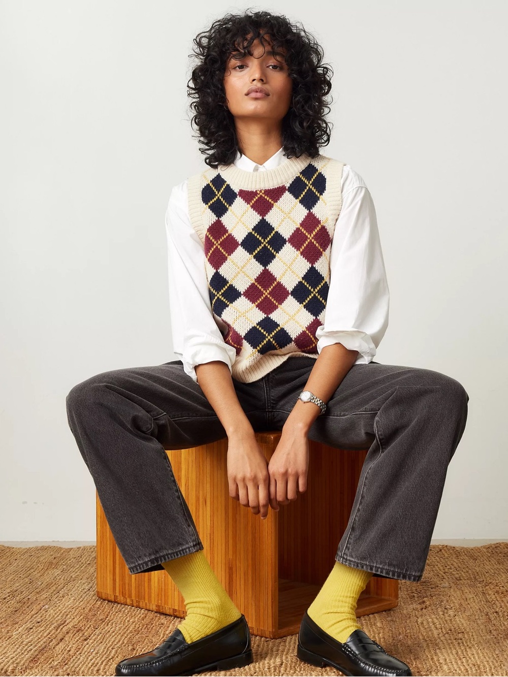 Levi’s Collegiate Argyle Vest